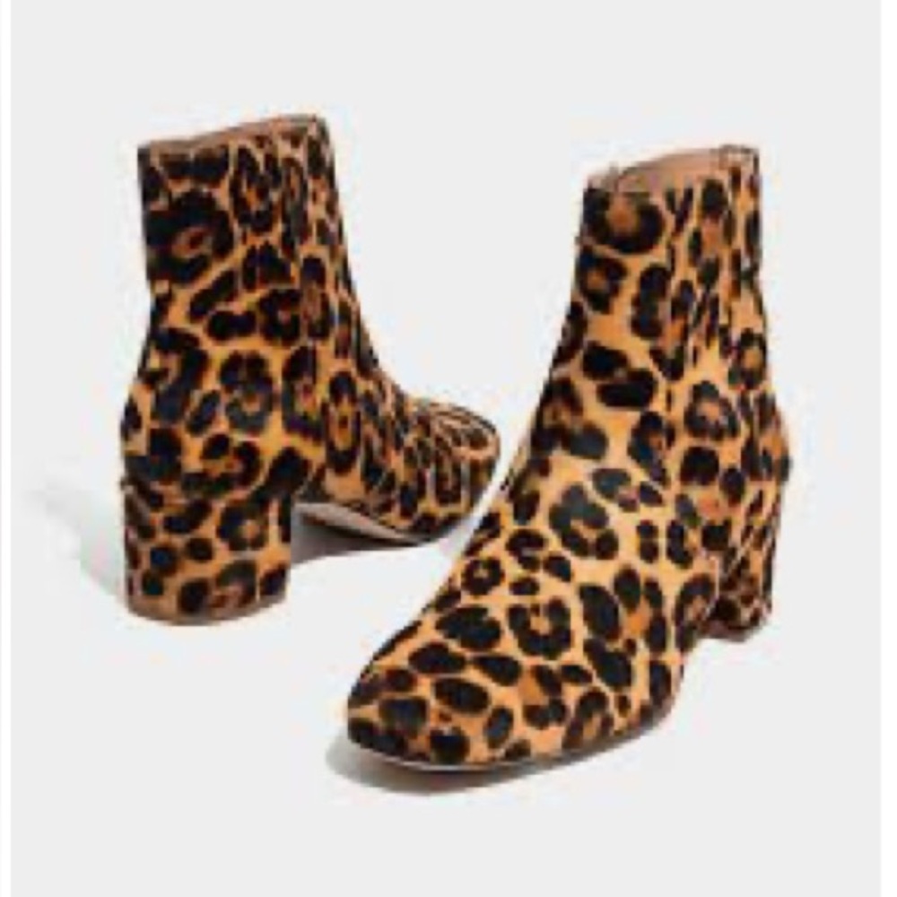Madewell Jada Boot in Leopard Calf Hair - Picture 1 of 6